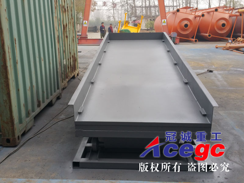 陸地固定式溜槽選寶石設備