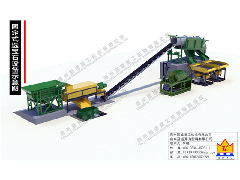 固定式離心&跳汰機寶石選礦設備